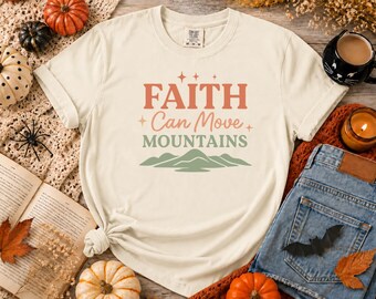Christian Faith T-Shirt, Jesus Shirt, Bible Verse Inspired Christian Graphic Tee, Religious Church Shirt, Christian Gift