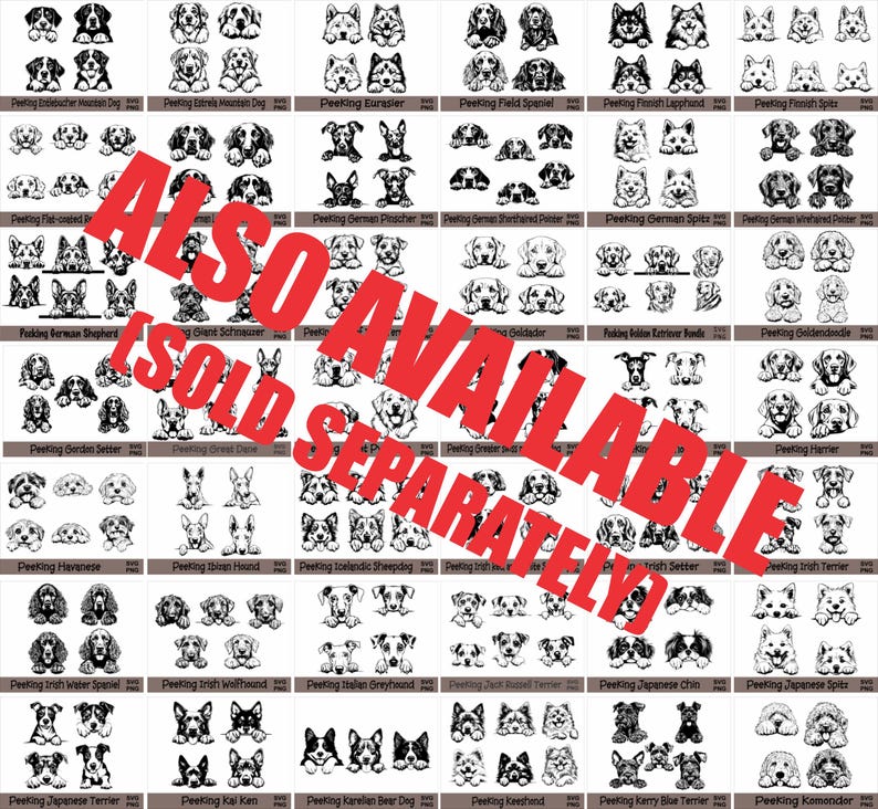 a large poster with a lot of black and white images
