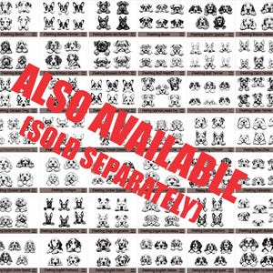 a poster with a lot of black and white images