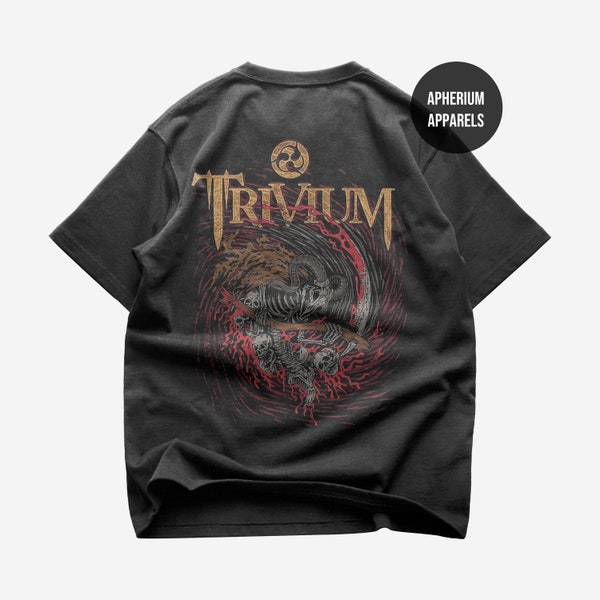 Trivium Back T-Shirt - Metal Music Shirt - The Heart from Your Hate - Ascendancy Album - Trivium Merch - Unisex Heavy Cotton Tee