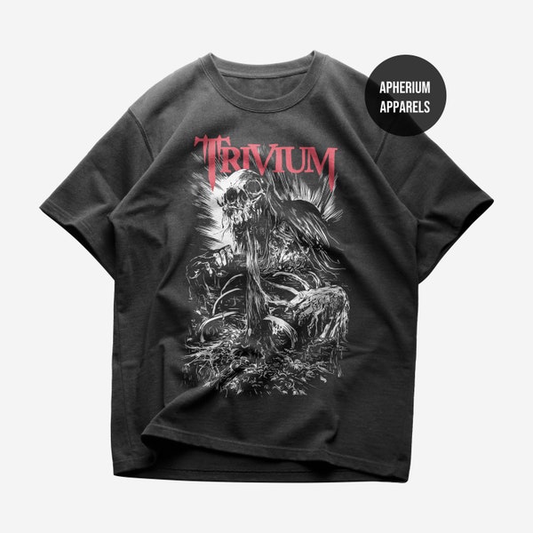Trivium T-Shirt - Metal Music Shirt - The Heart from Your Hate - Ascendancy Album - In Waves - Trivium Merch - Unisex Heavy Cotton Tee