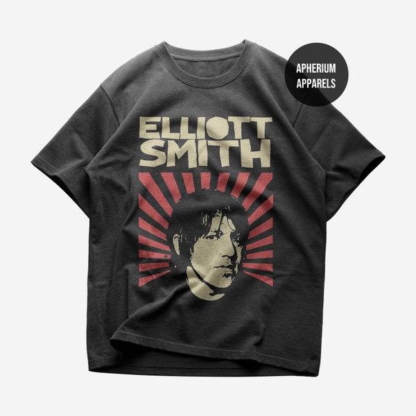 T-shirt Elliott Smith - Camicia di musica rock - Tra le sbarre - O/O Album - Figura 8 - Elliott Smith Merch - T-shirt in cotone pesante unisex