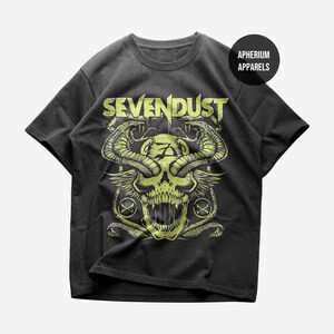 Sevendust T-Shirt - Metal Music Shirt - Denial - Home Album - Animosity - All I See Is War - Sevendust Merch - Unisex Heavy Cotton Tee