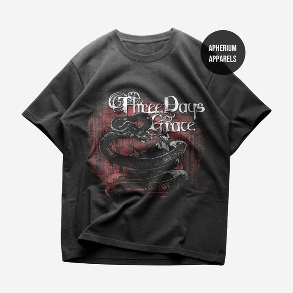 T-shirt Three Days Grace - Chemise musique rock - Groupe TMD - Album One-X - La vie commence maintenant - Merchandising Three Days Grace - T-shirt unisexe en coton épais