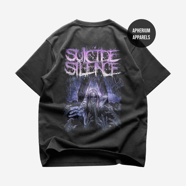 Suicide Silence Back T-Shirt - Metal Music Shirt - Become the Hunter - The Cleansing Album - Suicide Silence Merch - Unisex Heavy Cotton Tee