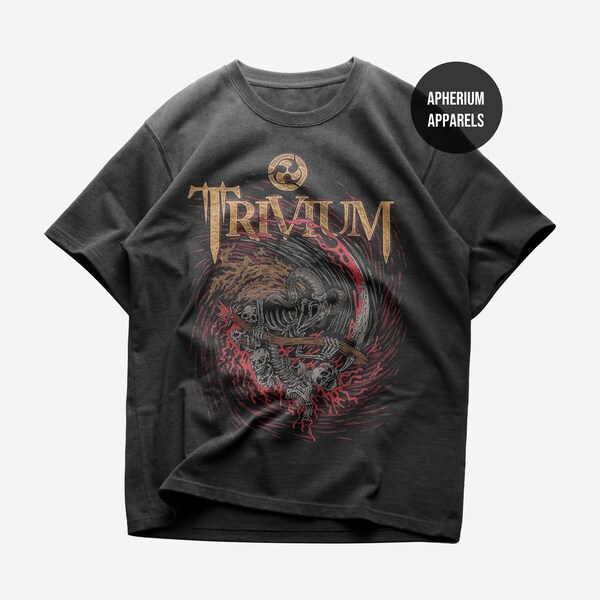 Trivium T-Shirt - Metal Music Shirt - The Heart from Your Hate - In Waves Album - Ascendancy Album - Trivium Merch - Unisex Heavy Cotton Tee