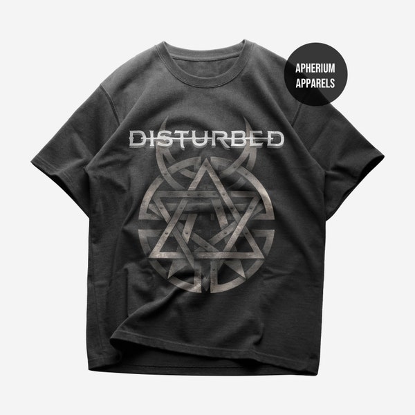 Disturbed T-Shirt - Metal Music Shirt - The Sound of Silence - Ten Thousand Fists - The Sickness - Disturbed Merch - Unisex Heavy Cotton Tee