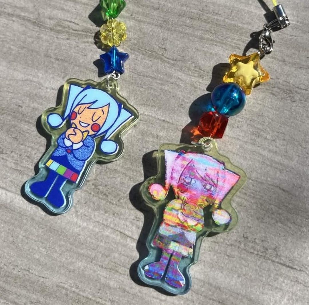 アイチュウ フラフェス アクキー Static Miku Keychain - Etsy