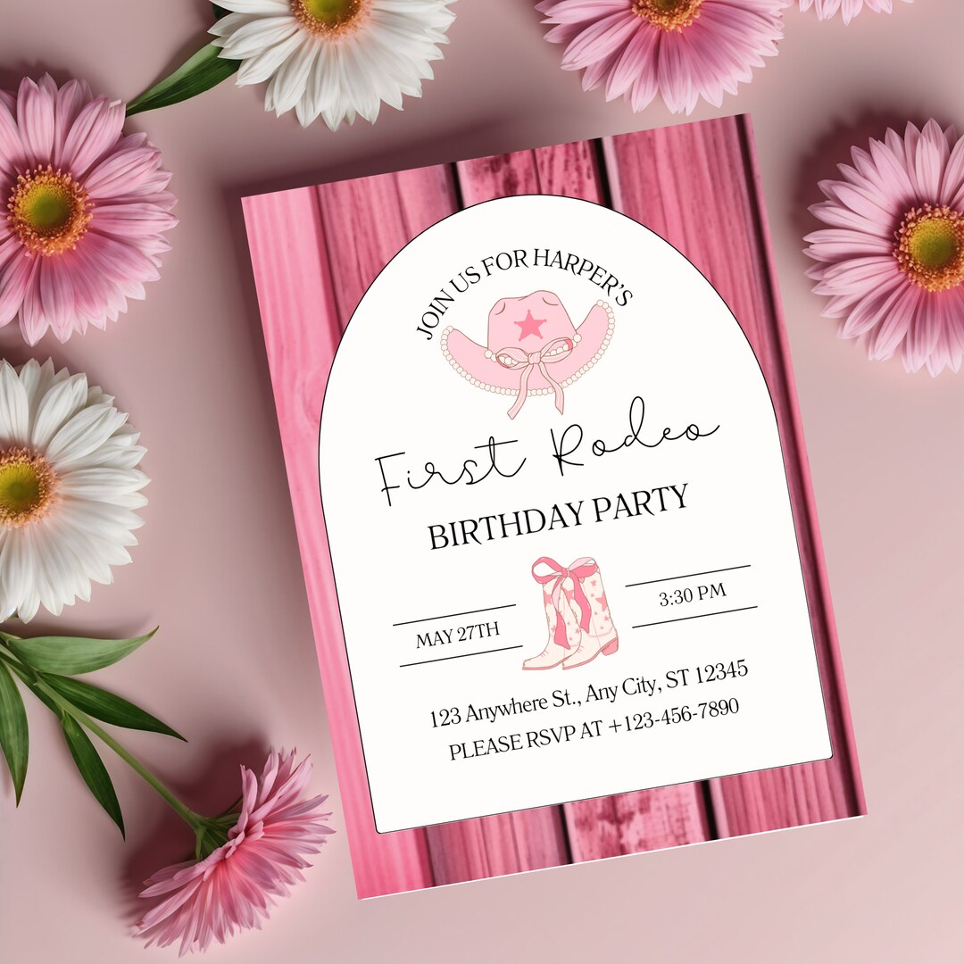 Instant Download Girl Party Printable Printable Rustic Birthday ...