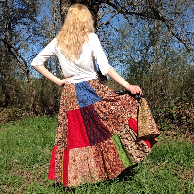 Patchwork skirt for all sizes custom made skirt handmade | Etsy