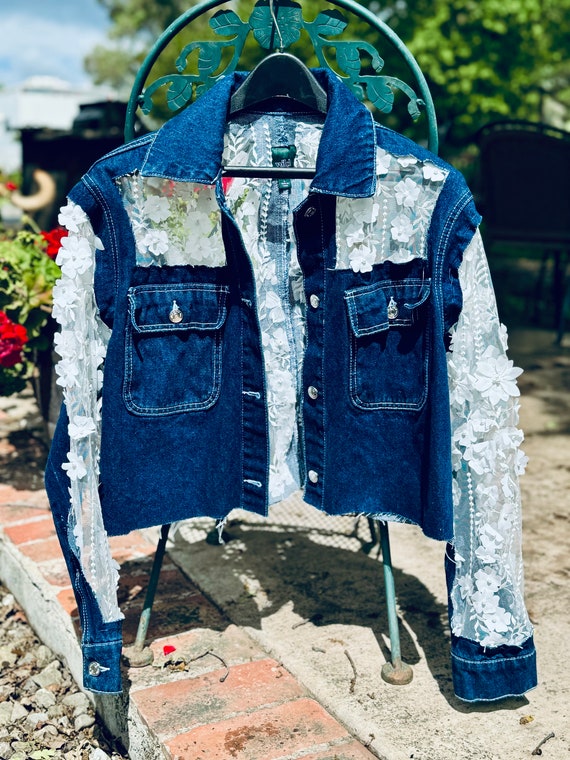 【プリン】patchwork embroidery lace jacket PATCHWORK EMBROIDERY LACE JACKET