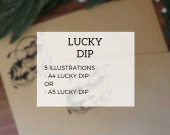 Lucky Dip - A4 & A5 - 5 random illustrations