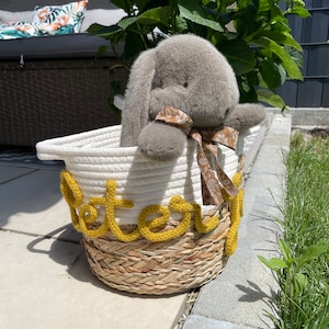 Personalisierter Aufbewahrungskorb/Kinderzimmerkorb/Geschenkskorb zur Geburt