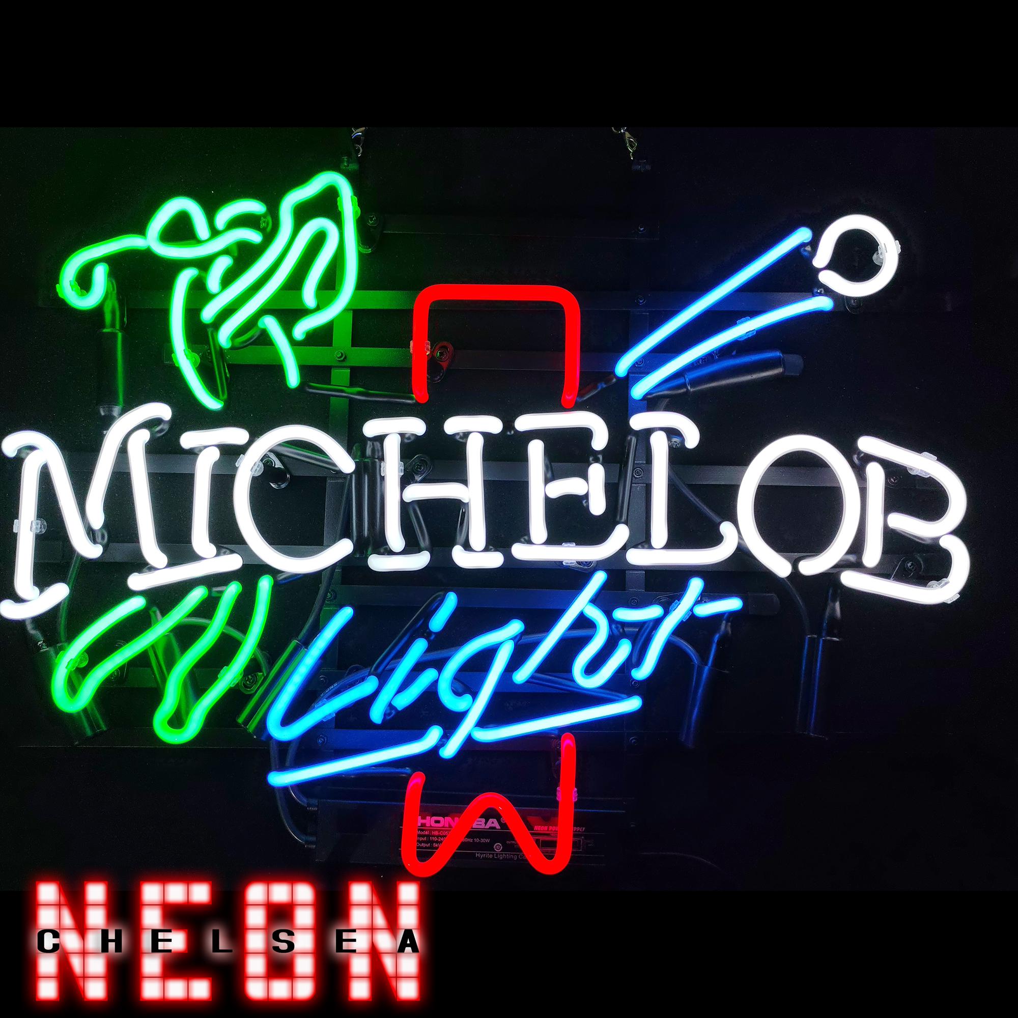 MICHELOB ミケロブ ビール ライト 照明 看板 ネオン ビンテージ Michelob ライト ネオンサイン ヴィンテージ ビールサイン ガラス パブ