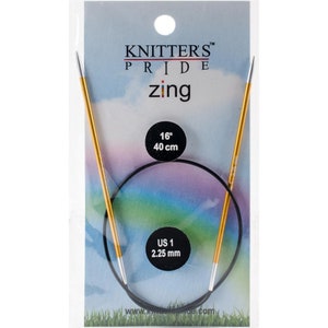 16&quot; Zings Circular Knitting Needles, KnitPro (formerly Knitter&#39;s Pride)