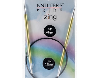 Size 4 US (3.5 mm) Knitters Pride Zings 16" Circular Knitting Needles