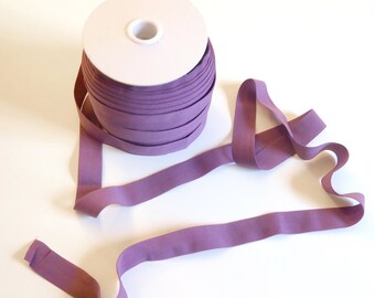 3/4" Matte Dusty Purple Fold Over Elastic - 20 mm FOE - 2, 5, 10 yard