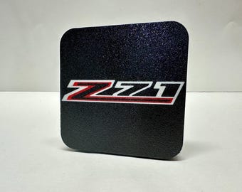 Chevy Z71 Hitch Cover | Fits 2 and 2.5 Inch Receivers | Weatherproof Trailer Plug | Rugged Off Road Truck Accessory