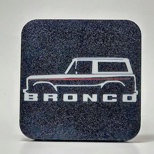 Bronco Hitch Cover | Classic Ford Bronco Hitch Plug | Custom Trailer Hitch Cap | Weatherproof Truck Accessories
