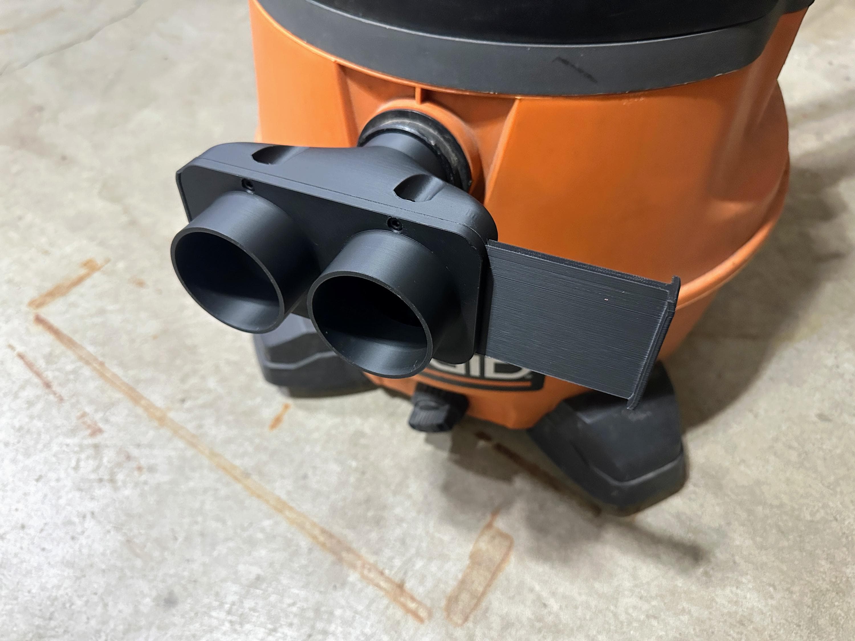 Ridgid Shop Vac Y Splitter - Dual Hose Connector Blast Gate, Wet Dry ...