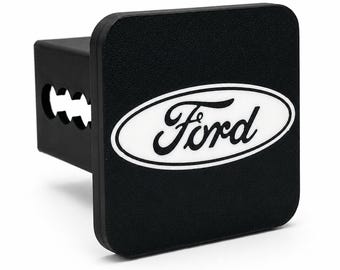 Ford Truck Hitch Cover | Fits 2 and 2.5 Inch Receivers | Weatherproof Trailer Plug for Trucks | F150 Ranger Bronco