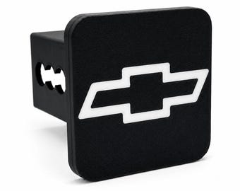 Chevy Truck Hitch Cover | Fits 2 and 2.5 Inch Receivers | Weatherproof Trailer Plug for Trucks | Silverado Colorado