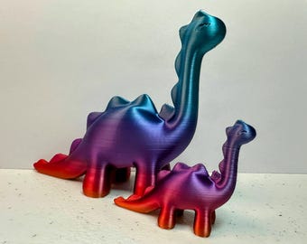 Adorable Dinosaur Figurine | Brontosaurus Toy | Perfect Desk Decor or Kid's Gift | Eco Friendly | Multiple Sizes