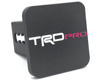 TRD Pro Hitch Cover | Fits 2 and 2.5 Inch Receivers | Weatherproof Trailer Plug for Toyota Tacoma Tundra 4Runner | Off Road Gift