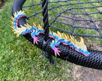 Articulated Dragon Sculpture | Multicolor Flex Design | Unique Mythical Creature Figurine for Home Decor & Gifts