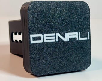 GMC Denali Hitch Cover | Fits 2 and 2.5 Inch Receivers | Weatherproof Trailer Plug for Trucks | Custom Denali Tow Accessory