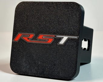 Silverado RST Hitch Cover | Chevy Silverado 1500 RST Trailer Hitch Plug | Fits 2 and 2.5 Inch Receivers | Weatherproof PETG