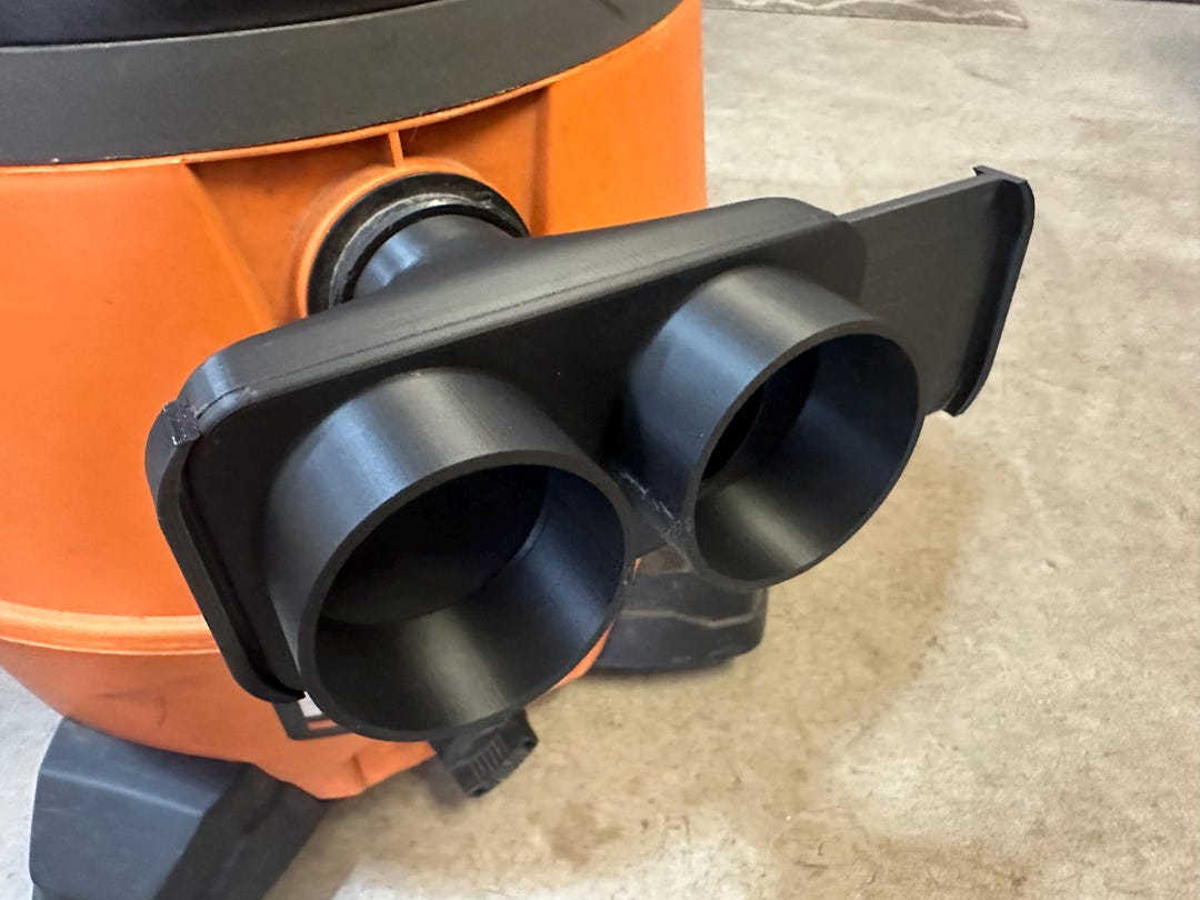 Ridgid Shop Vac Y Splitter Dual Hose Connector Blast Gate, Wet Dry ...