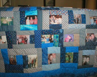 24 Photo Collage quilt - made to order for any occasion