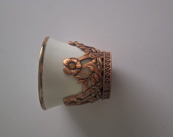 cups arabic porcelain whait and gold