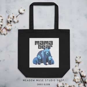 Mama Bear Essential Tote - Perfect for Moms On-the-Go | Eco Tote Bag | New Mom Gift | Baby Shower Gift