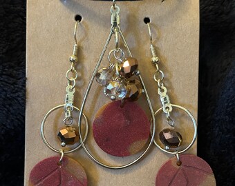 Resin Art Jewelry Set. Handmade.