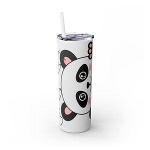 Panda 20 oz Tumbler: Inspirational Stainless Steel Travel Mug