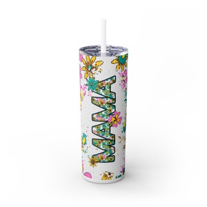 Floral Mama Tumbler - 20oz Mother&#39;s Gift