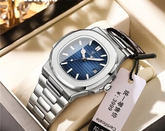 POEDAGAR Casual Business Uhr Männer Luxusuhr Automatik Uhren Herren Wasserdicht Mode Quarz Armbanduhren Reloj Hombre 613