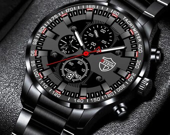 Relojes deportivos a la moda para hombre, reloj de pulsera de cuarzo de acero inoxidable para negocios, reloj luminoso informal de lujo para hombre, relojes para hombre