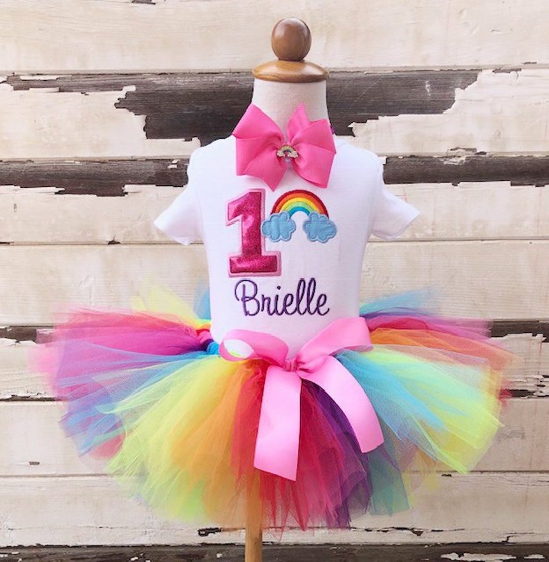 rainbow tutu set