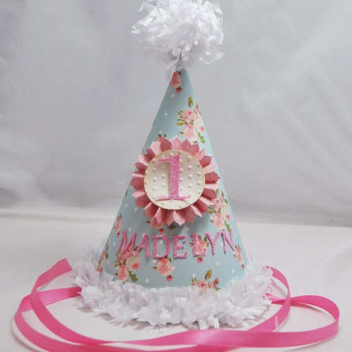 Mini Glittery Birthday Girl Party Hat Birthday Cake Smash Etsy