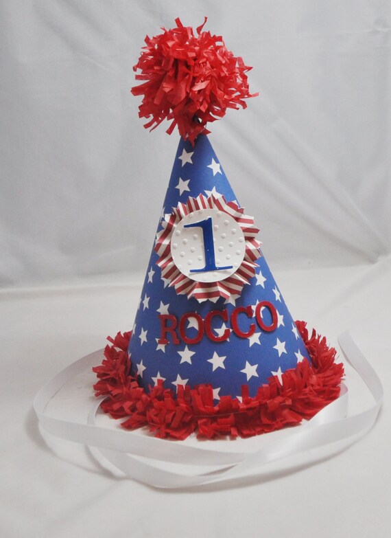 Stripes Party Hat Personalized 