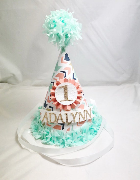 Wild ONE 1st Birthday Party Hat Personalized, Boy or Girl Tribal Arrows Smash Cake Photo Prop Il_570xn