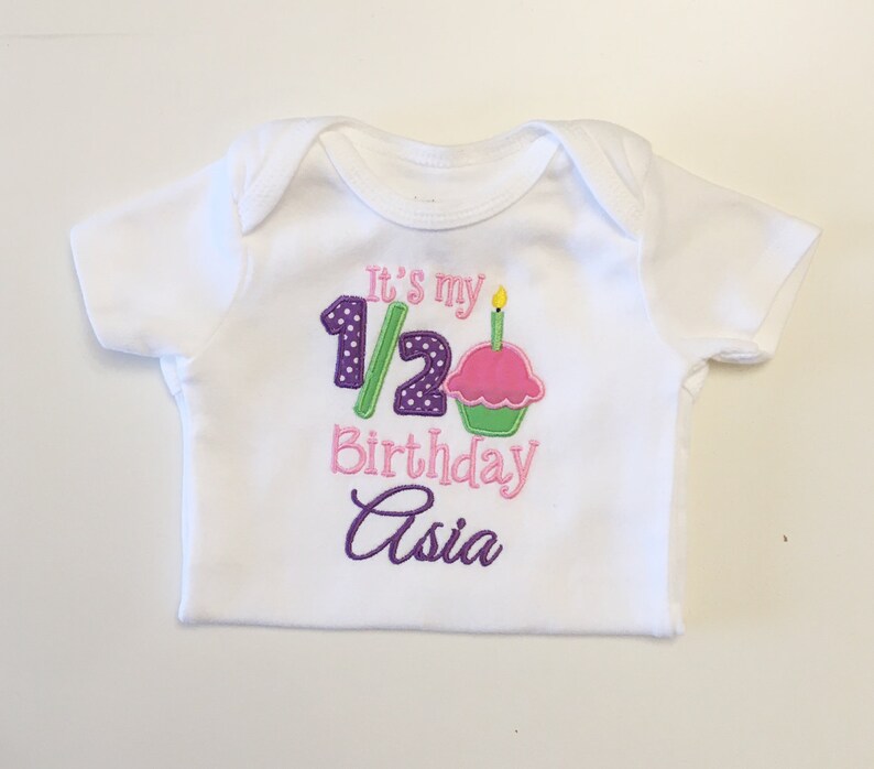 Half Birthday Tutu Tutu Outfit Half Birthday Girl 6 Month Birthday 6 Month Birthday Outfit Cupcake Tutu Set Half Birthday Outfit