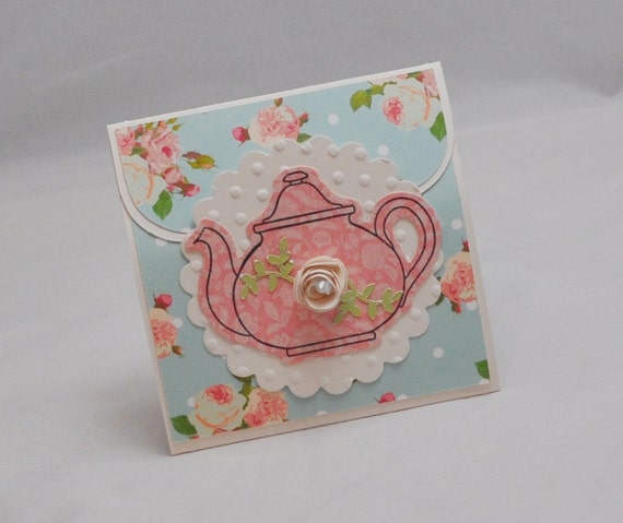 Tea Bag Favors, Set of 6, Garden Party, Tea bag Holder, Baby Shower, Floral Birthday Gift Il_570xn