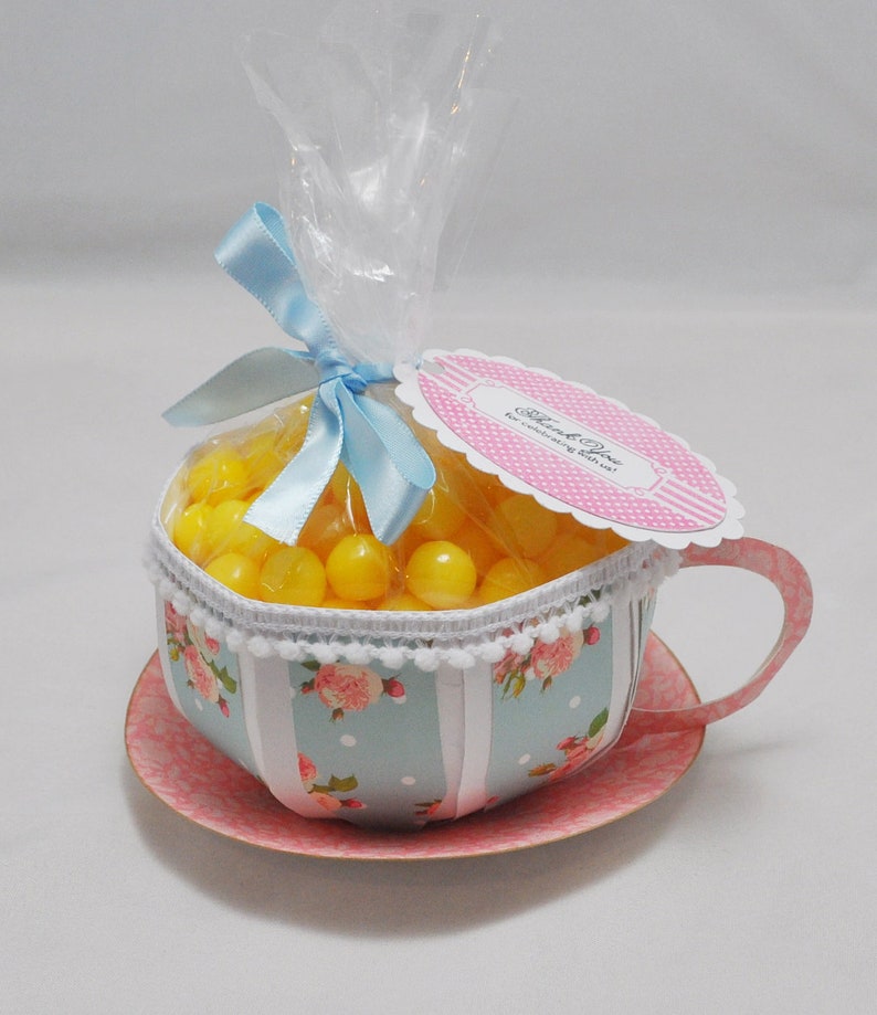 Teacup Thank You Favors, Tea Party Decor Birthday Decorations, S Teacup Thank You Favors, Tea Party Decor Birthday Decorations, S
