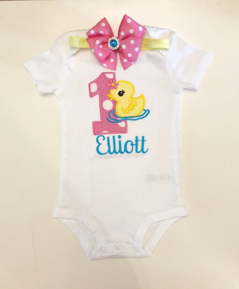 Rubber Ducky Tutu Outfit 1st First Birthday Girl Etsy