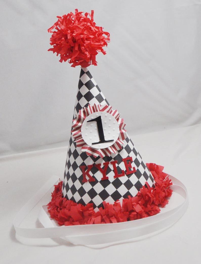 Race Car Party Hat and Shirt or Personalized Bodysuit Set 1st Etsy
