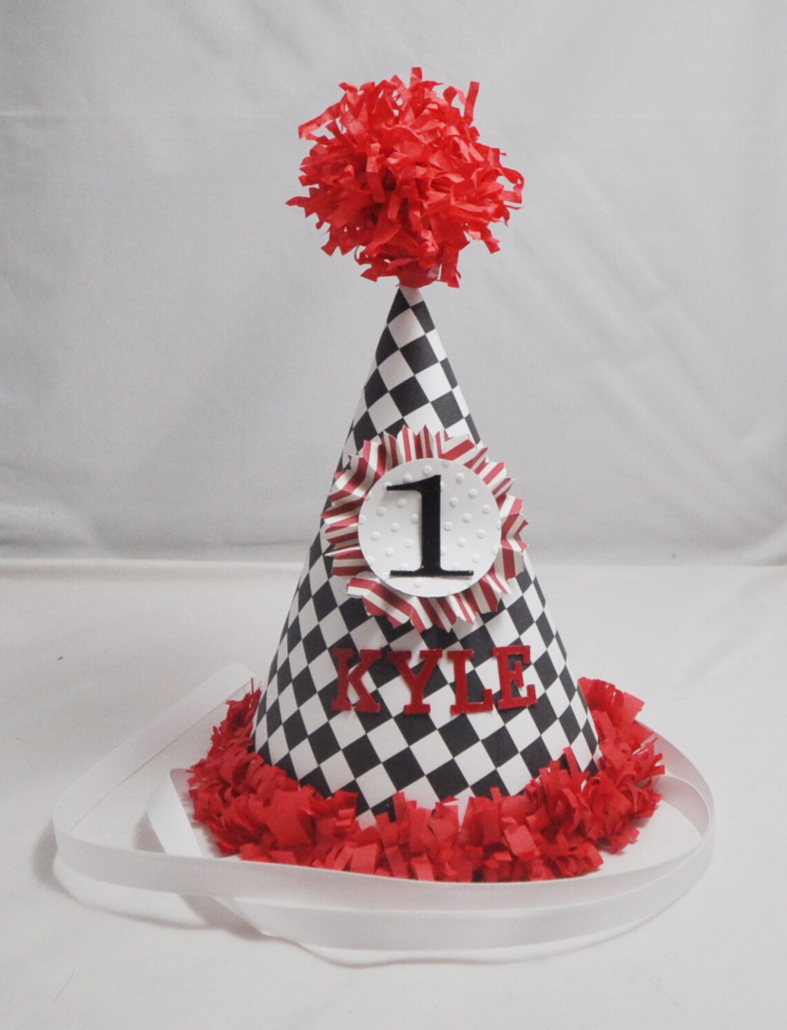 Race Car Personalized Party Hat Boy Baby Toddler 1st First Etsy